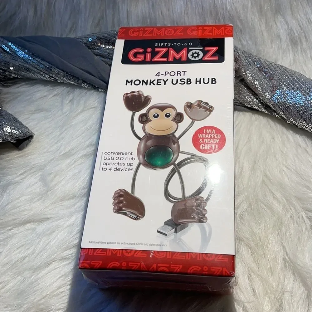 NEW GIZMOZ 4-port Monkey USB Hub